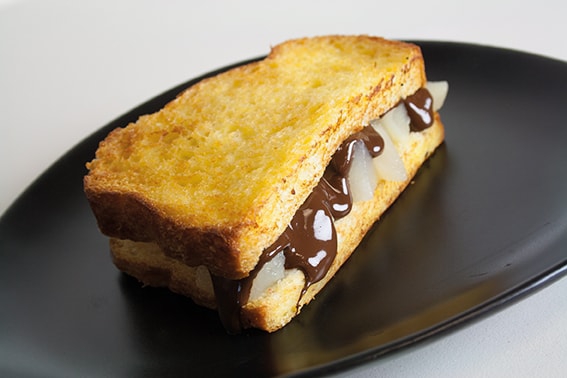 Brioche perdue poire chocolat - 