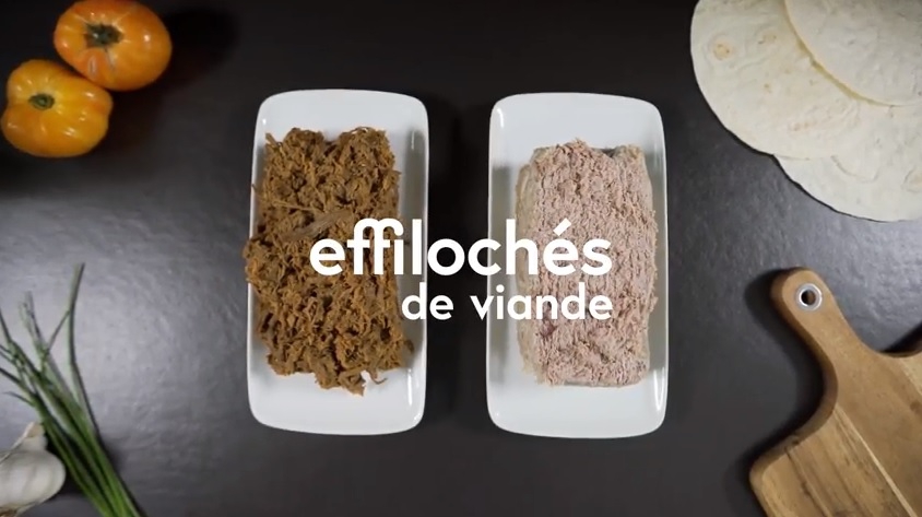 effilochés de viande