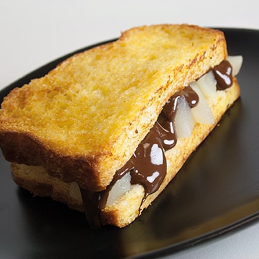 Brioche perdue poire chocolat - 