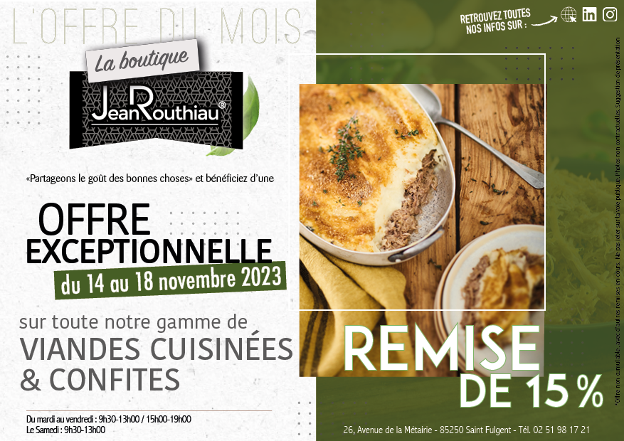 OFFRE DU MOIS NOVEMBRE 23